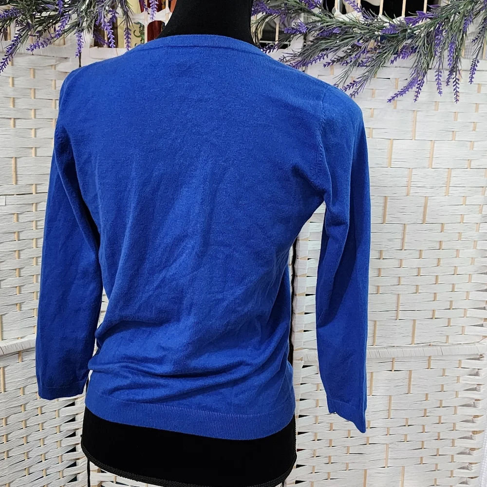 Talbots Royal Blue Cardigan - Picture 7 of 8